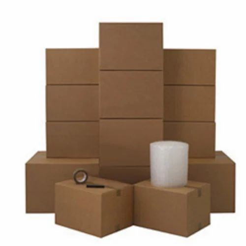 Kraft Paper Packaging Box - Paper Material, Plain Design, Brown Color | Eco-Friendly Packaging Solution for Various Applications