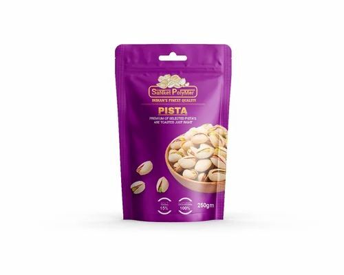 Pista Packaging Pouch - Plastic Material | Printed Design for Enhanced Branding and Versatile Packaging Solutions