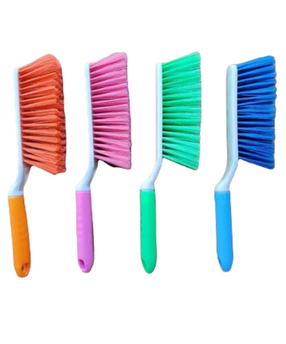 Plastic Carpet Cleaning Brush - Plastic Material, Standard Size, Multicolor | Durable, Easy to Use, Double-Sided Bristle Style