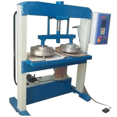 Semi Automatic Wrinkle Paper Plate Making Machine - Color: Blue