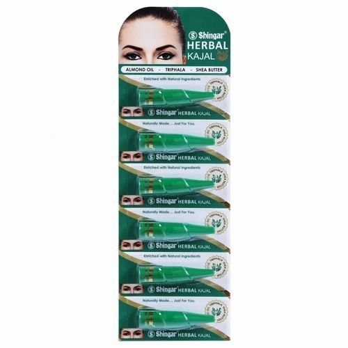 Shingar Herbal Kajal - Smudge Proof Stick | Safe for All Skin Types, 12 Months Shelf Life
