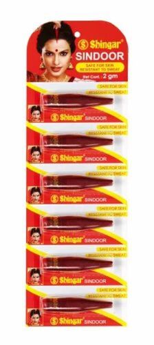 Shingar Sindoor Stick - Good Quality, Packet Packaging | Red Color, Ideal for Makeup in Parlor or Personal Use