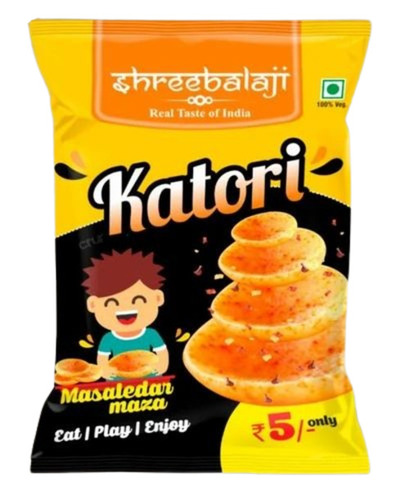 Snack Food Pouch - LDPE Material, 6x4 Inches Size, Multi Color, Flat Pouch Design, Printed with Flexographic Technique, Heat Sealed Closure