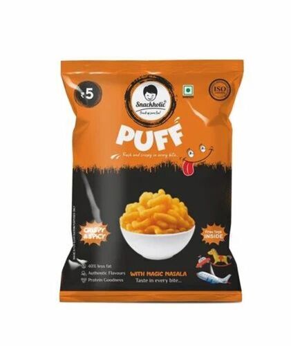 Snack Food Pouches - Printed Plastic Material, Multi-Color Design for Versatile Packaging Applications