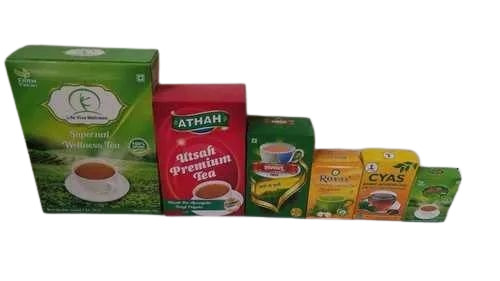 Tea Packaging Box - Cardboard Material, Multi Color Design | Printed for Eye-Catching Presentation