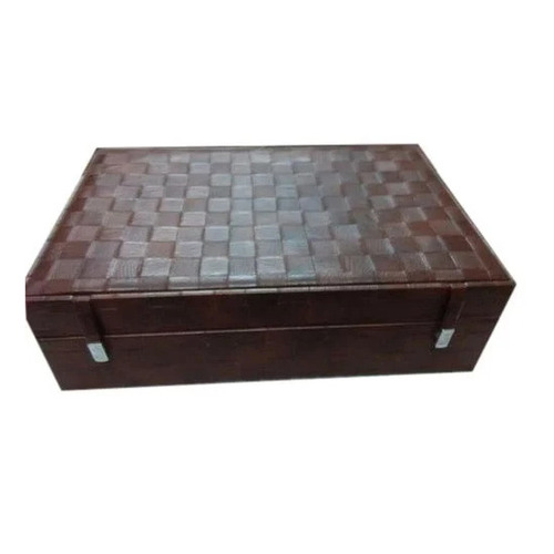 Brown Wooden Jewelry Storage Box
