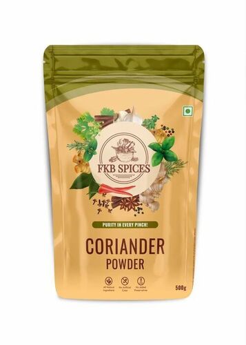 Coriander Powder Packaging Pouch - Plastic, Multi Color | Printed Design for Enhanced Visual Appeal