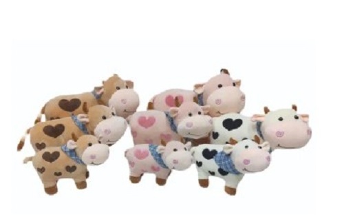 Cow Soft Toy - Plush Material, Customizable Size | Lightweight, Quality Tested, Ideal for Gifting, Perfect for Kids