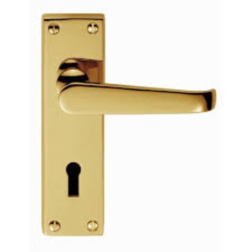 Door Handle Lock - Color: Golden