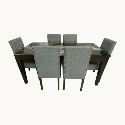 Home 6 Seater Sheesham Wood Dining Table Set