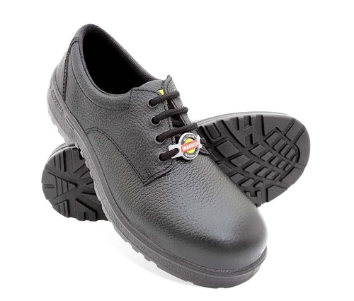 Leather Safety Shoes - Color: Black