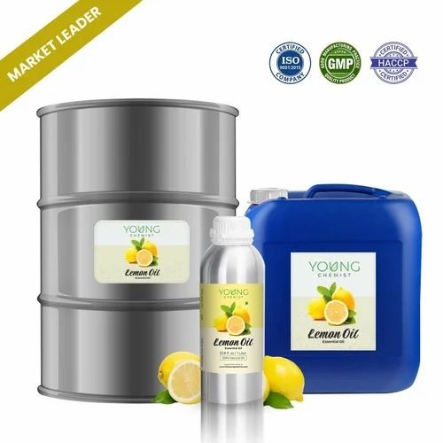 Lemon Essential Oil - Cold Pressed Lemon Peels, 100ml to 25 Litre Bottles | Purity 100%, 24 Months Shelf Life, Store in Cool