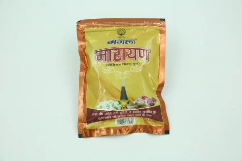 Mangla Narain Premium Mix Dhoop - Charcoal Material, Eco-Friendly Design, Black Color | Organic Scented Indian Incense, Round Shape, Ideal for Religious Use