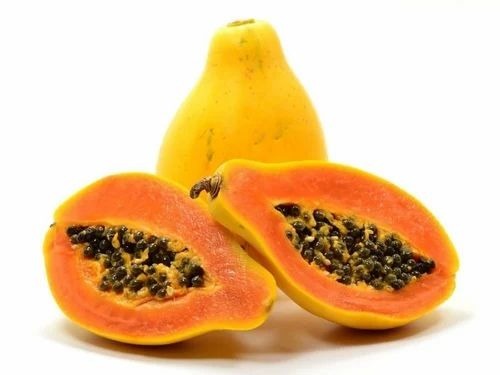 Papaya - Fresh A Grade Quality, Yellow Whole Fruit | Ideal for Human Consumption, Commonly Cultivated Variety