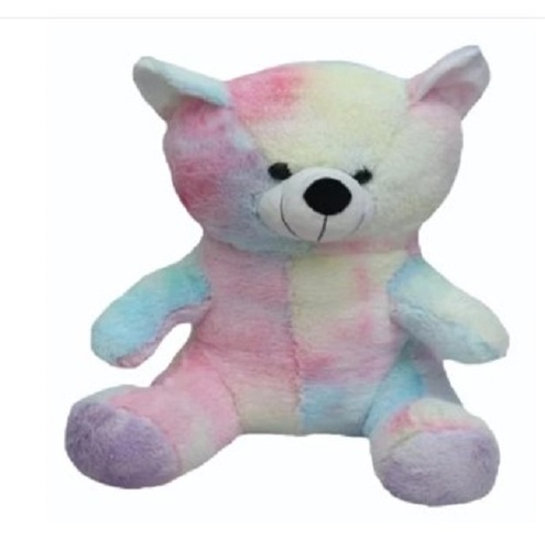 Rainbow Teddy Bear Stuffed Toys - Plush Material, Standard Size, Assorted Colors | Long Lasting Finish, Lightweight, Perfect for Gifting, Quality Tested