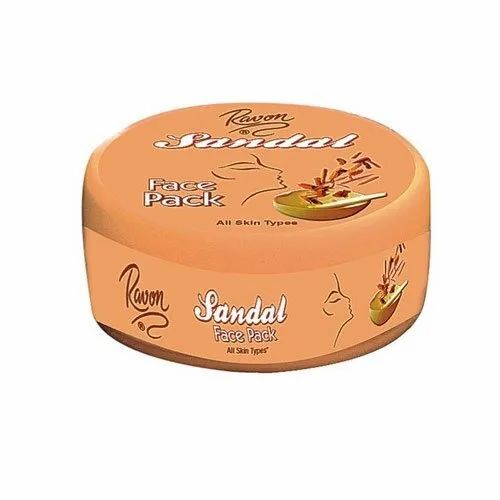 Ravon Sandal Face Pack - All Skin Types, 12-Month Shelf Life | Safe To Use for Personal and Parlor Use