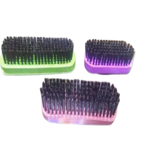Shoe Brush - Soft Nylon Bristles Multicolor PVC Handle | Easy to Clean Shoe Care Accessory