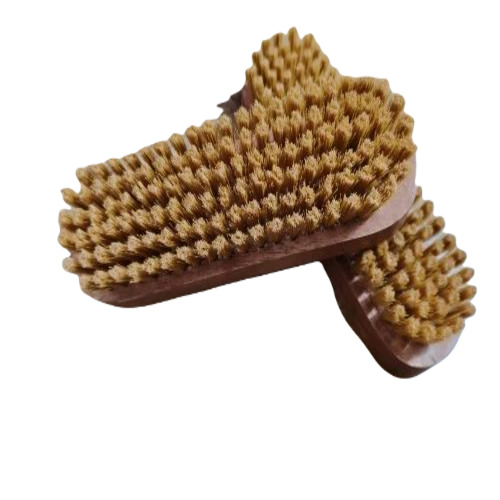 Shoe Brushes - Wooden Handle, 7 Inch Standard Size, Brown Color | Soft Nylon Bristles, Easy to Clean Shoe Care Accessory