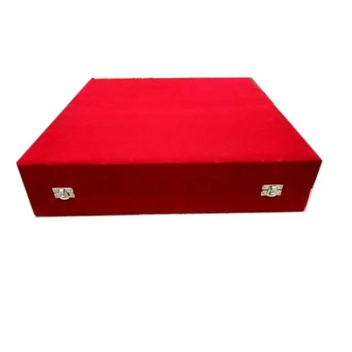 Wooden And Velvet Jewelry Box