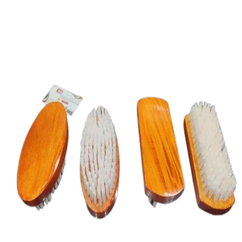Wooden Cloth Washing Brush - PVC Handle Nylon Soft Bristles White | Easy to Clean Ideal for Bathroom Use