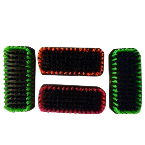 Wooden Clothes Brushes - PVC Handle, Soft Nylon Bristles, Multicolor | Easy to Clean, Ideal for Bathroom and Cloth Usage