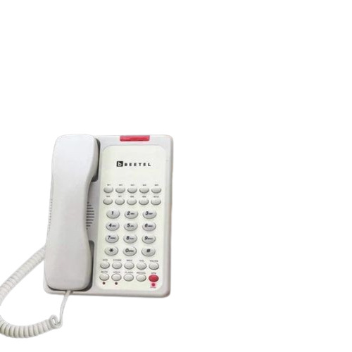 Bittel Hotel Guest Room Phone - Plastic Material, Custom Size, White Color | Wired Connectivity, Ideal for Hospitality Use