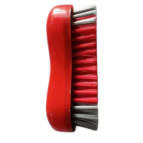 Cloth Cleaning Brushes - PVC Handle, Nylon Bristles, Soft Stiffness, Red Color | Easy to Clean, Ideal for Bathroom and Cloth Use
