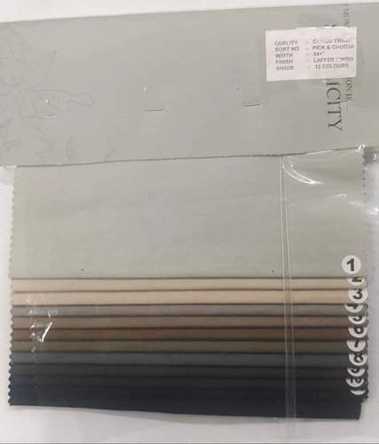 Cotton Cargo Twill Lycra Fabric - Washable Shrink Resistant Various Colors | Plain Pattern Ideal for Textile Industry Use