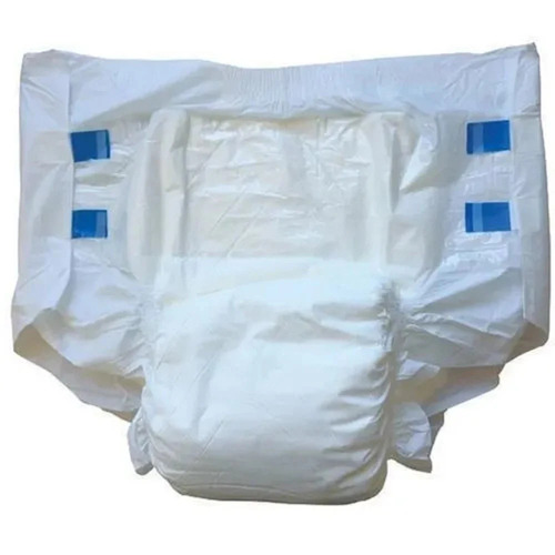 Disposable Adult Diaper - Non Woven Fabric, Size M/L, Color: White | High Absorption, Leak Guard, Skin Friendly, Disposable