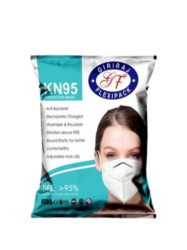 Face Mask Packaging Pouch - Plastic Multi Color | Printed Design for Enhanced Visual Appeal and Secure Packaging
