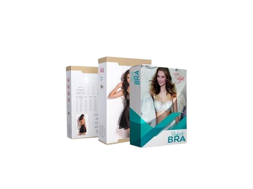 Ladies Bra Packaging Box - Multi Color Printed Paper | Eco-Friendly Design, Attractive, Durable, Ideal for Retail Display