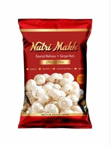 Makhana Packaging Pouch - PET Material Center Sealed Matte Pouch with Double Layer Lamination and Rotogravure Printed Design