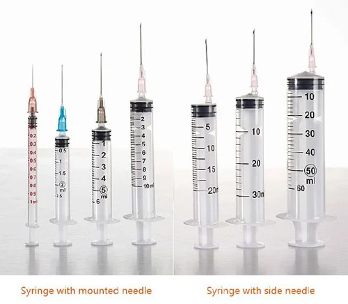 Medical Injection Syringes - Stainless Steel, Disposable Single Use | Eco Friendly Design for Hospital and Clinic Applications