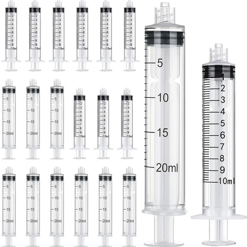 Plastic Single Syringe - Disposable Eco-Friendly | Stainless Steel Needle, Single Use for Hospital and Clinic