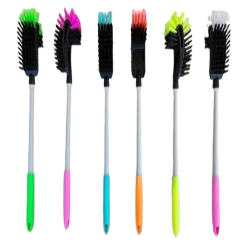 Premium Toilet Brush - PVC Handle, Soft Nylon Bristles, Multicolor | Easy to Clean, Ideal for Bathroom and Toilet Cleaning