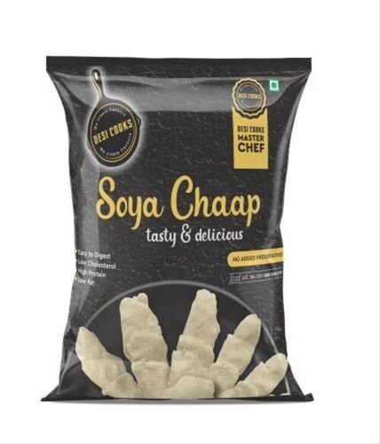 Soya Chaap Packaging Pouch - Plastic Material, Multi Color, Printed Design | Versatile Packaging Solution for Food Storage