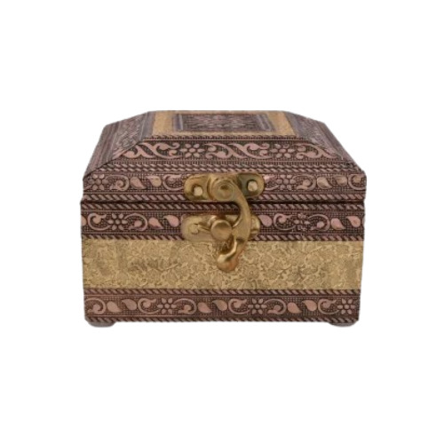 Square Dry Fruit Gift Box - 250 Gms Capacity, 1 Customizable Compartment | Golden Oxodise Color, Square Shape, Ideal for Gifting