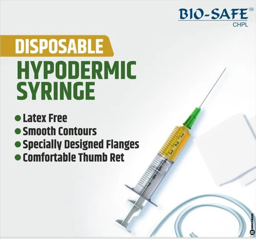 Disposable Syringe With Needle - Stainless Steel, Single Use for Hospital and Clinic | Eco-Friendly, Disposable Equipment