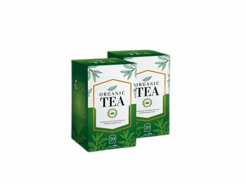 Tea Packaging Box - Cardboard Material, 320gsm to 380gsm, Multi-Colour Finish, Glossy or Matt Lamination, Spot UV Effect