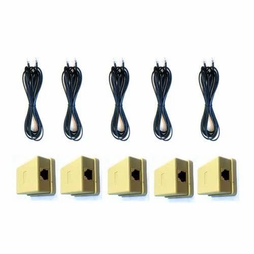 Telephone Line Cable - Solid PVC, 5 Pair, 2 Cores, Coaxial, Twisted Pair, Optical Fiber, Multicolor Cables for Enhanced Connectivity
