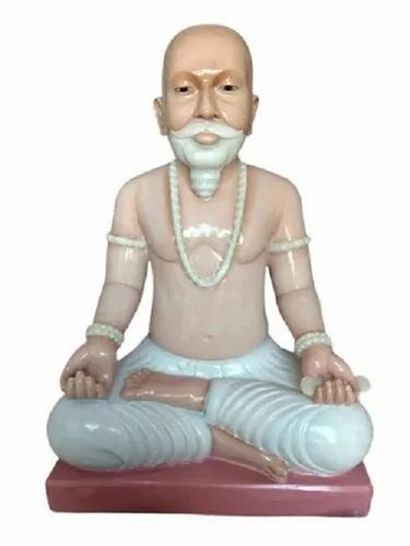 White Marble Sadhu Statue