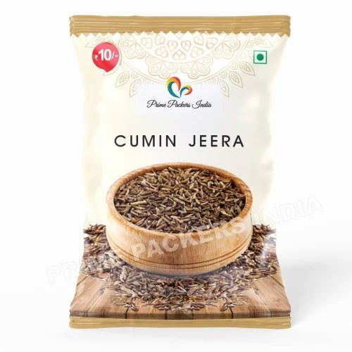 Cumin Packaging Pouch - PET Material, Multi Color Printed Design | Ideal for Dry Spice Storage and Enhanced Shelf Appeal