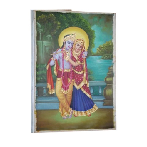 Handmade Canvas Oil Painting - Waterproof Printed Design | Traditional Hand-Painted Style, Moisture-Proof Finish, Without Frame