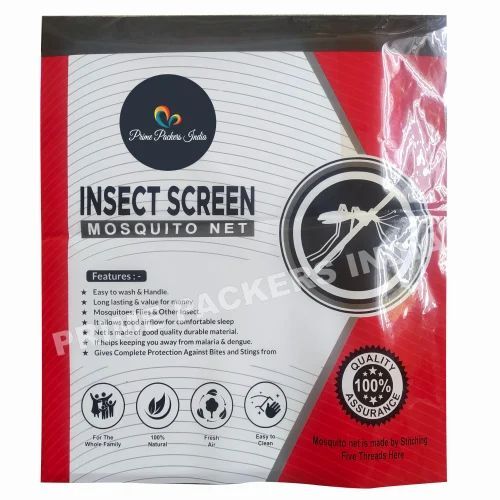Mosquito Net Packaging Pouch - PET Material, Multi Color, Printed Pattern | Lightweight and Durable Design for Effective Protection