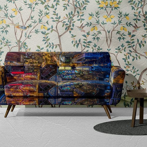 Non Woven Leatherette Wallpaper
