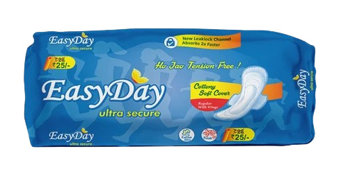 Sanitary Pads Packaging Pouch - Plastic, Printed Design | Durable, Versatile Usage for Efficient Packaging Solutions