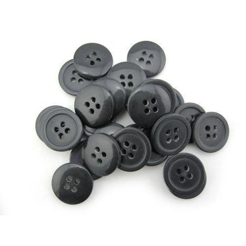 Shirt Button - Plastic Material Round Shape 4 Holes Unisex Design | Long Lasting Rust Proof Pack of 100 Pieces