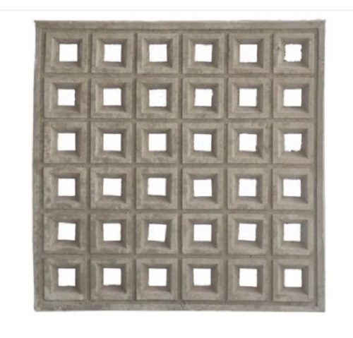 Square RCC Window Grill - RCC Material Customizable Size White Color | Readymade Design Pocket-Friendly Rates