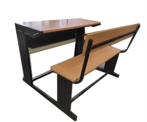 Wooden School Desk Bench