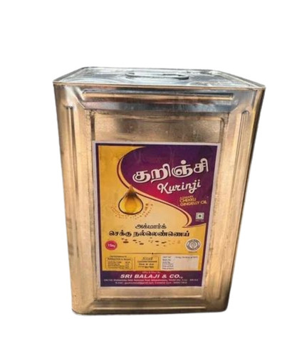 Wood Pressed Sesame Oil - 15 Liter Liquid , Organic Grade A, Hand Made, Yellow Color, 6 Months Shelf Life